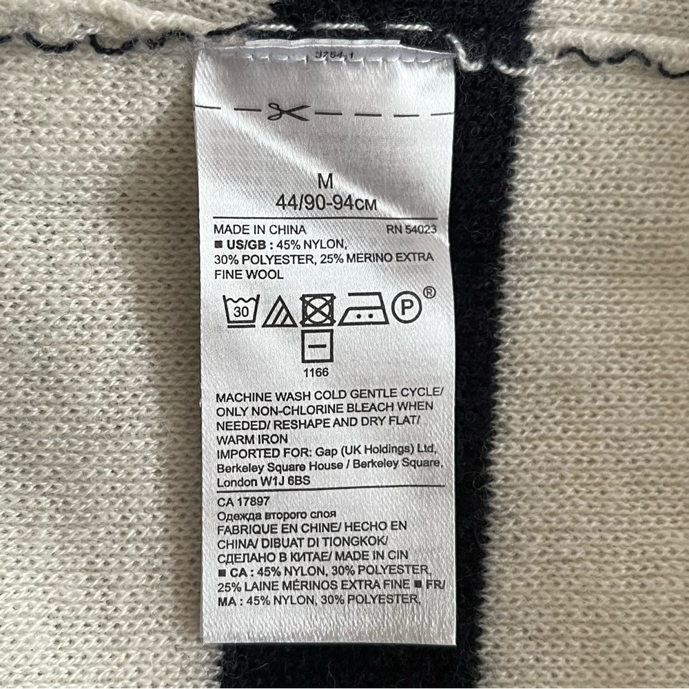 BR navy merino-blend v-neck sweater, M - Picture 4 of 4